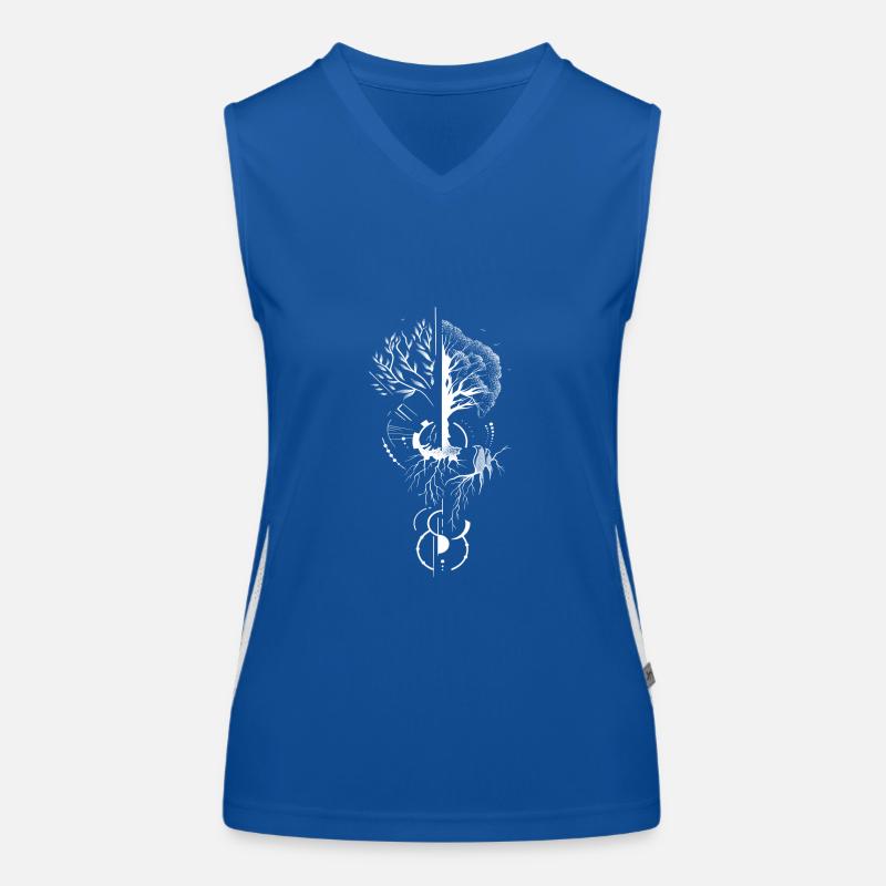 Dotwork-Kunst Funktionelles Kontrast-Tank Top für Frauen