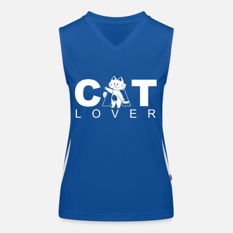 Cat Lover Funktionelles Kontrast-Tank Top für Frauen