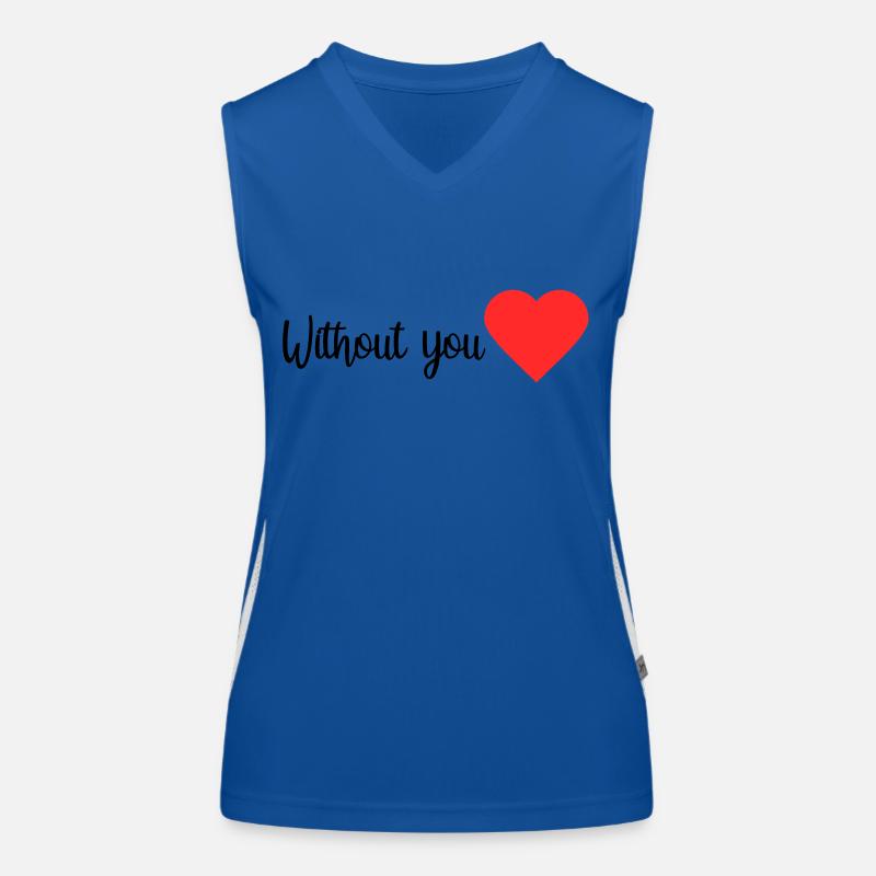 Sans vous Débardeur respirant contrasté Femme