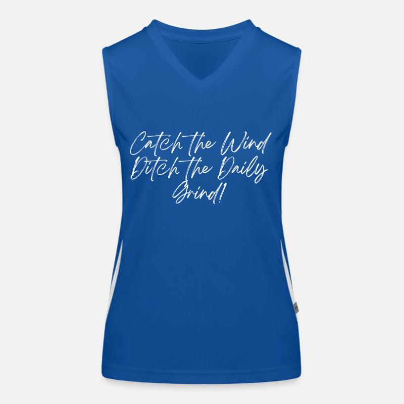 Catch the wind white Women's Functional Contrast Tank Top