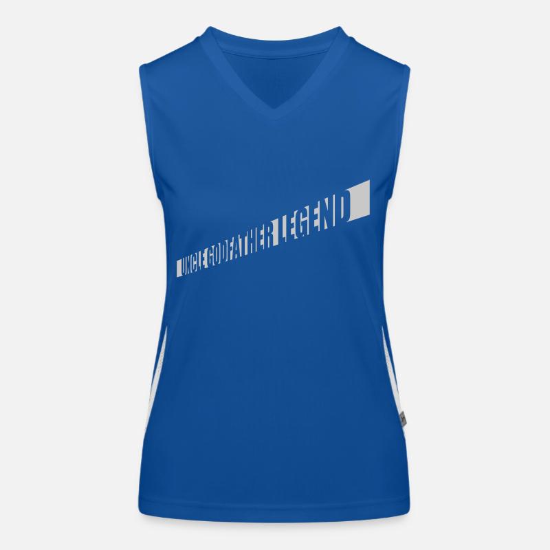 Uncle Godfather Legend Quote Women's Functional Contrast Tank Top
