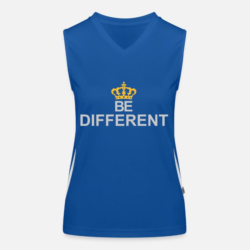 Soyez différent Logo Design Débardeur respirant contrasté Femme