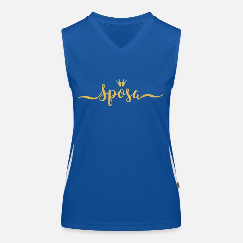 Sposa Braut Junggesellinnenabschied Bachelorette Funktionelles Kontrast-Tank Top für Frauen
