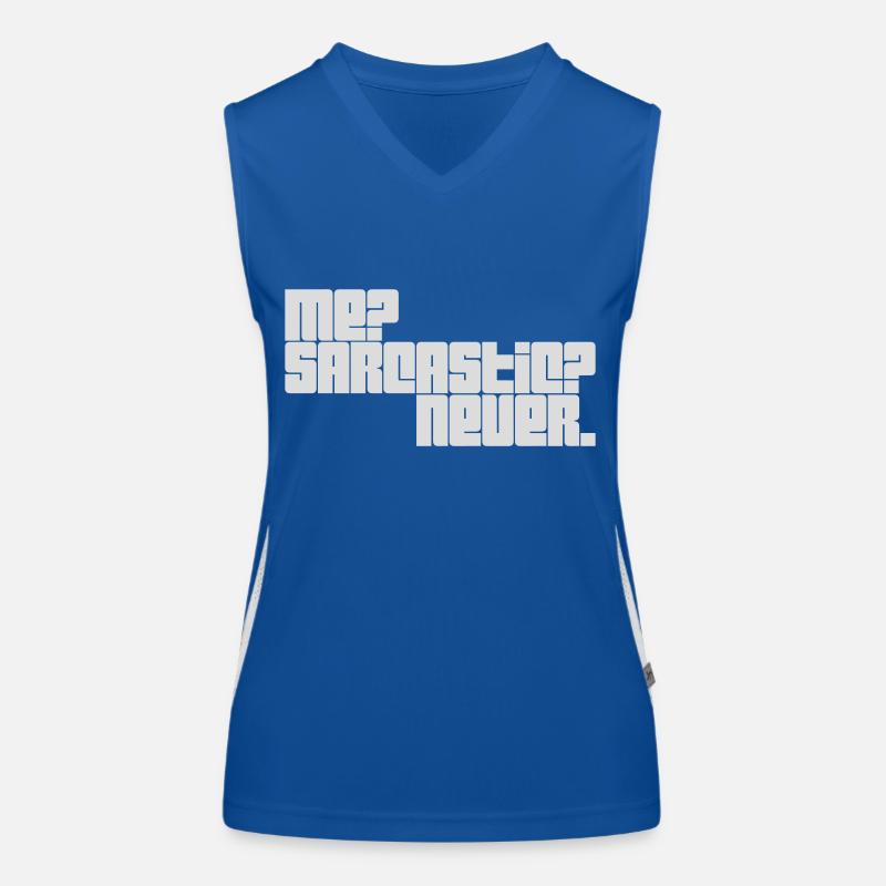 moi sarcastique ne cite jamais Débardeur respirant contrasté Femme