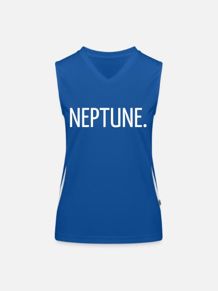 Neptune. - Débardeur respirant contrasté Femme - bleu/blanc - Devant