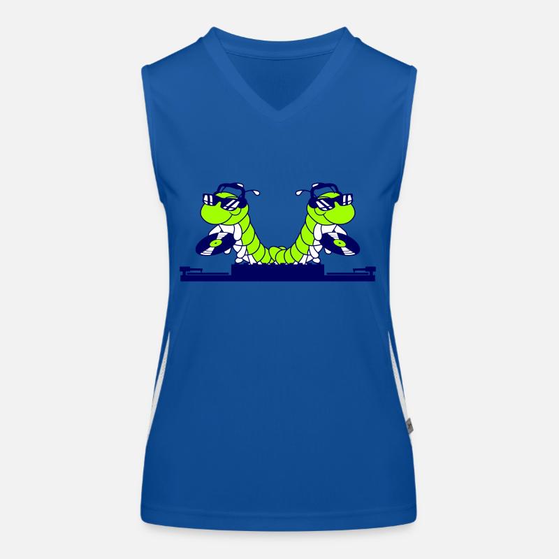 2 DJ Caterpillars Mixer Music Two Record Team Women's Functional Contrast Tank Top