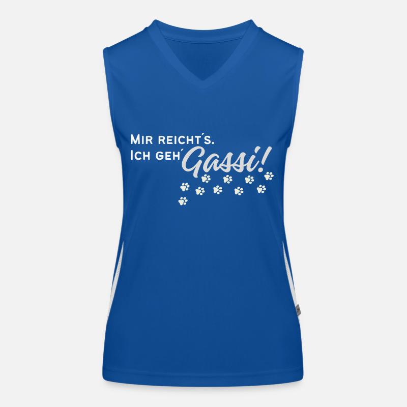 Gassi gehen Funktionelles Kontrast-Tank Top für Frauen