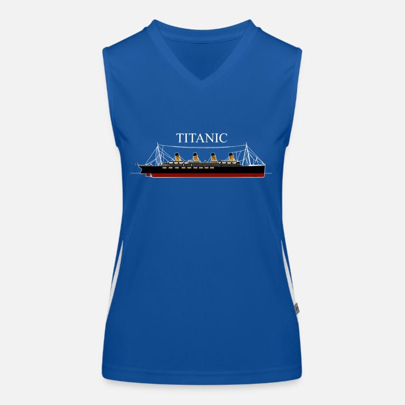 Titanic - Women's Functional Contrast Tank Top - royal/white