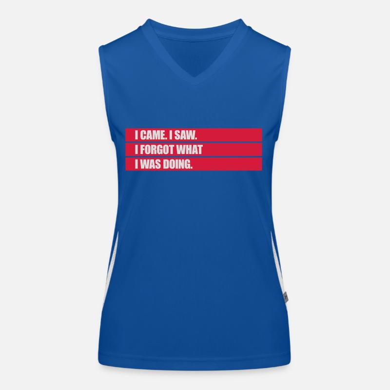I came saw forget Women's Functional Contrast Tank Top