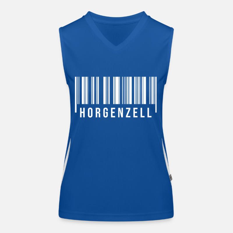 Schwabe Strichcode Horgenzell Funktionelles Kontrast-Tank Top für Frauen