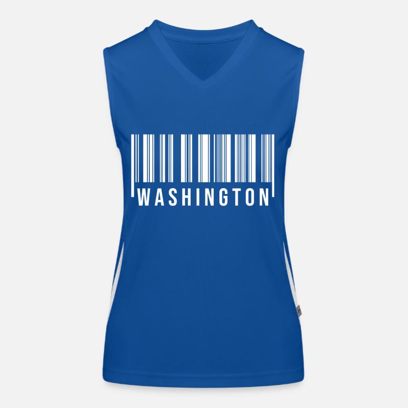 Washington Strichcode Funktionelles Kontrast-Tank Top für Frauen