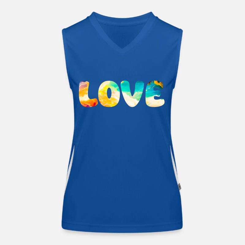 AMOUR Débardeur respirant contrasté Femme