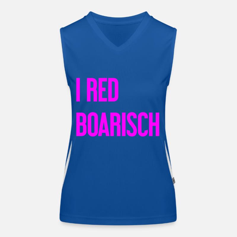 I red boarisch Funktionelles Kontrast-Tank Top für Frauen