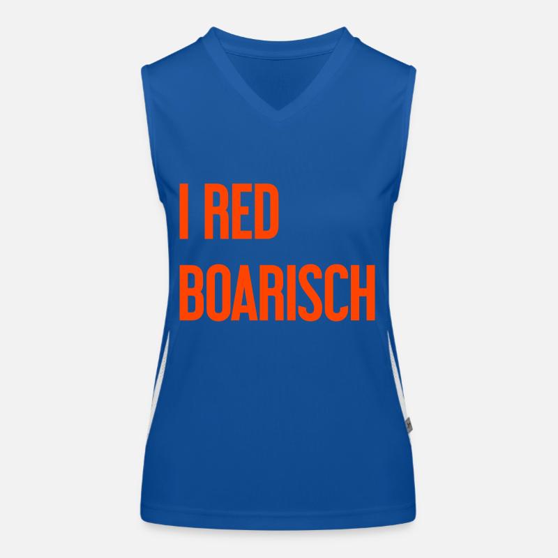 I red boarisch Funktionelles Kontrast-Tank Top für Frauen