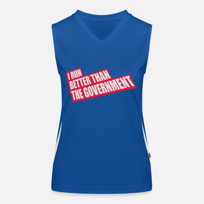 run better than government Women's Functional Contrast Tank Top