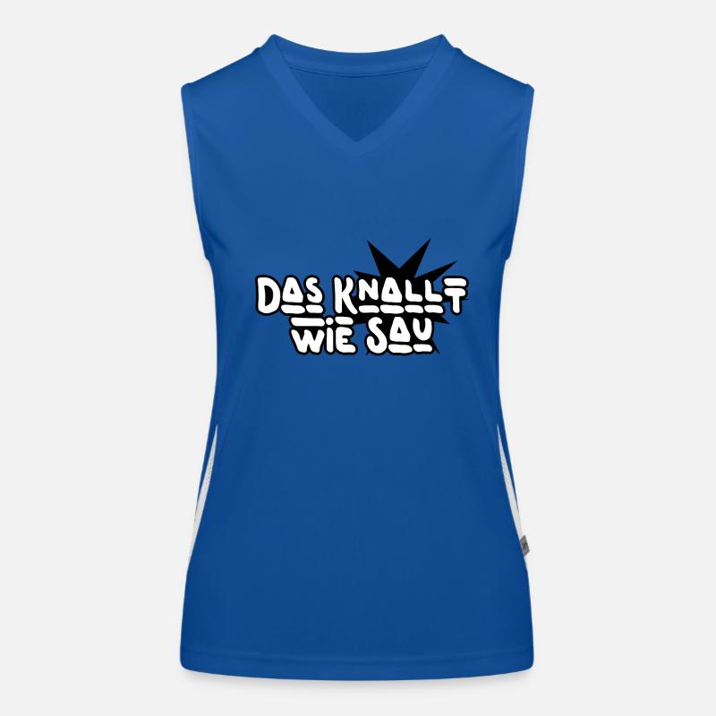 Das knallt Funktionelles Kontrast-Tank Top für Frauen