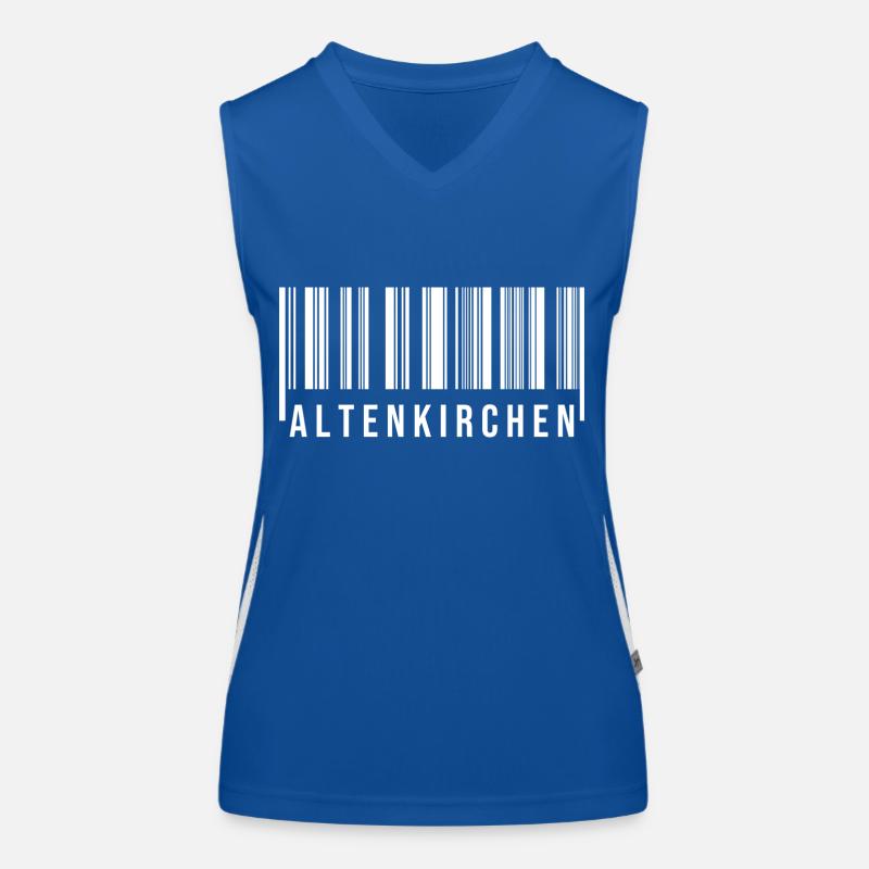 Altenkirchen Strichcode Funktionelles Kontrast-Tank Top für Frauen