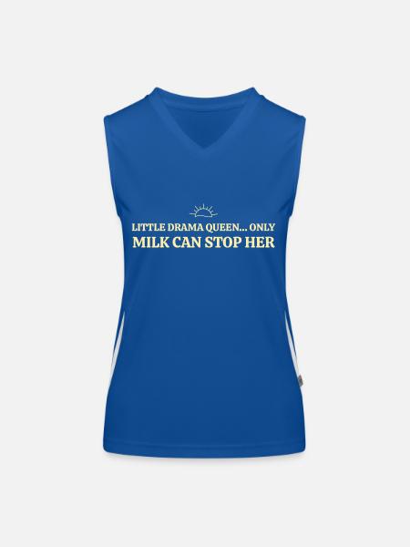 Lustige Sprüche - Funktionelles Kontrast-Tank Top für Frauen - Royal/Weiß - Vorne