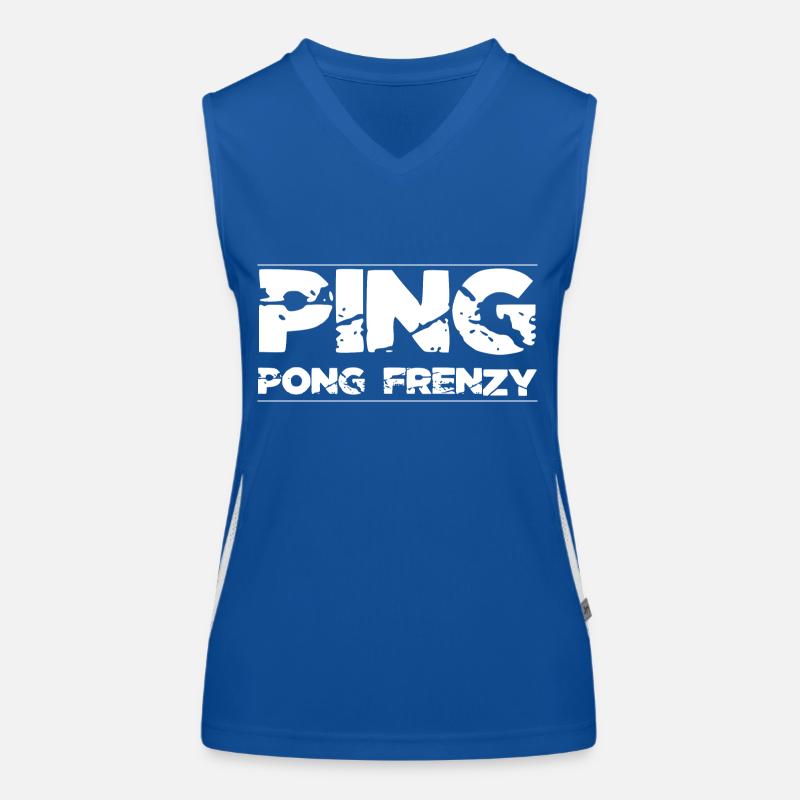 Table Tennis Matches Statement Women's Functional Contrast Tank Top