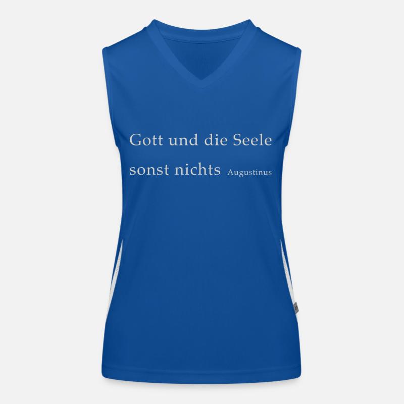 God and the soul Women's Functional Contrast Tank Top