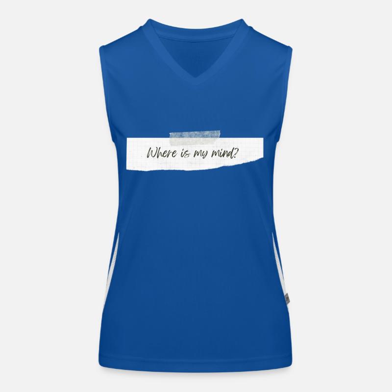Where Is My Mind? Funktionelles Kontrast-Tank Top für Frauen