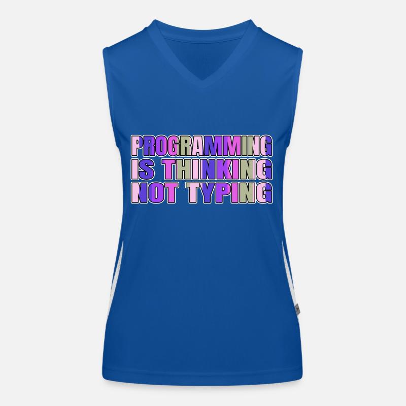 statement joke hacking computer funny quote Women's Functional Contrast Tank Top