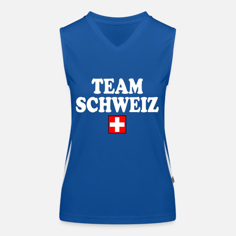 Team schweiz Funktionelles Kontrast-Tank Top für Frauen