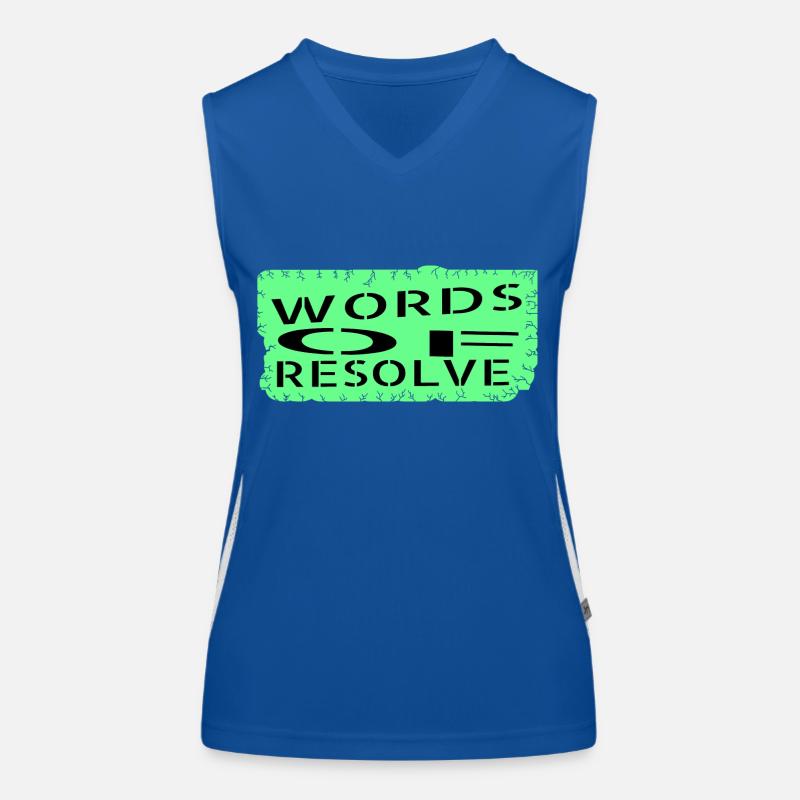 Citation de présent, conversation significative Débardeur respirant contrasté Femme