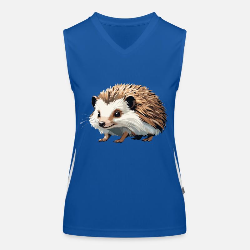 Igel - Süßer Tier Sticker Funktionelles Kontrast-Tank Top für Frauen