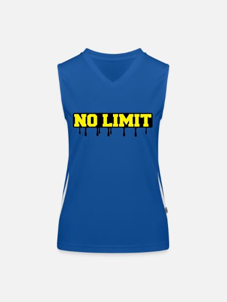 no_limit2 - Funktionelles Kontrast-Tank Top für Frauen - Royal/Weiß - Vorne