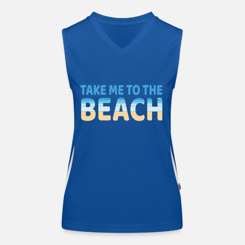 Strand Funktionelles Kontrast-Tank Top für Frauen