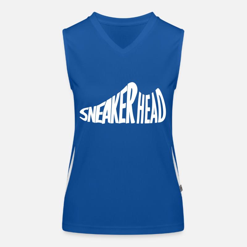 Sneaker Head White Women's Functional Contrast Tank Top