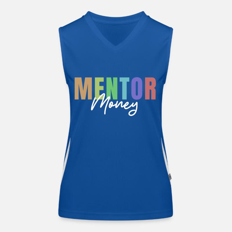 Geld Förderer Mentor Funktionelles Kontrast-Tank Top für Frauen