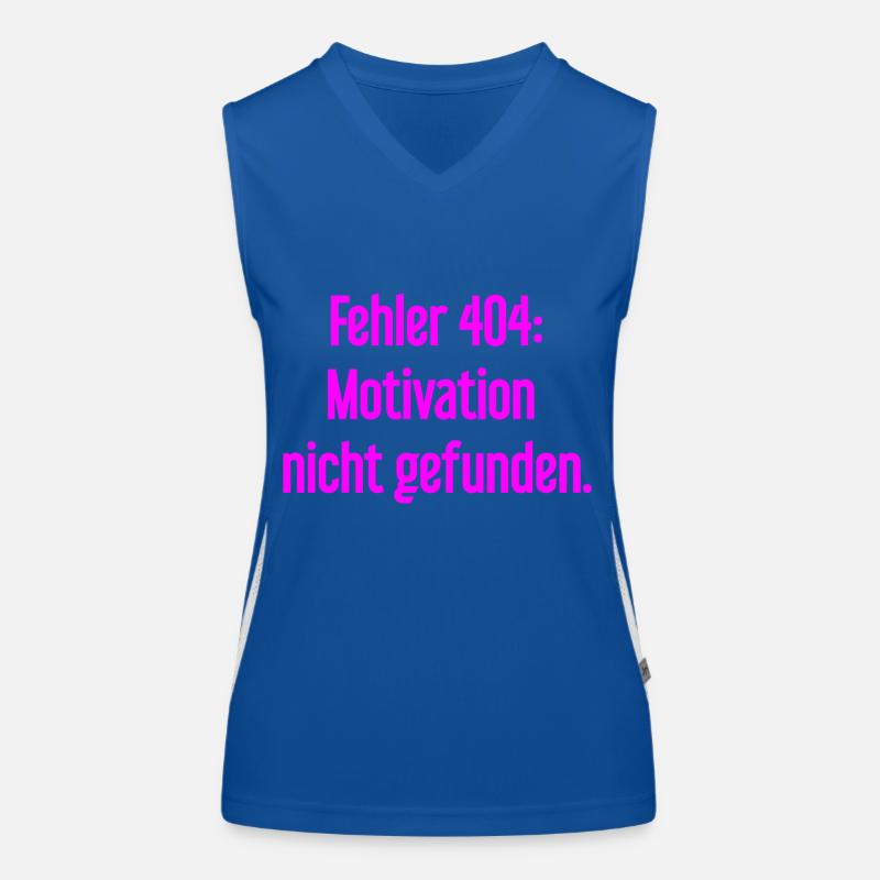 Error 404: Motivation not found Women's Functional Contrast Tank Top