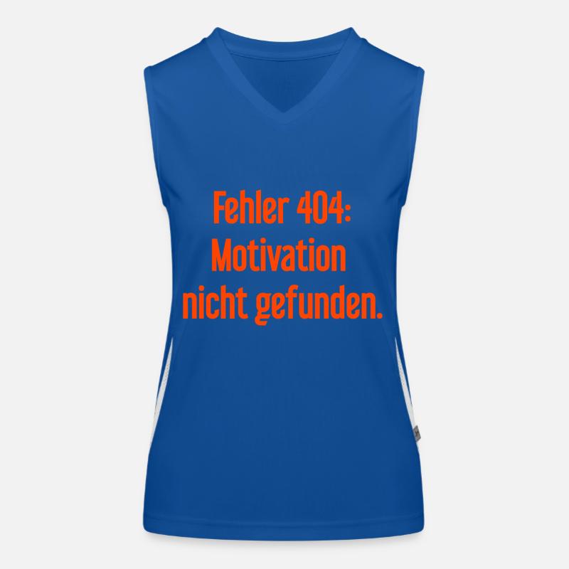 Error 404: Motivation not found Women's Functional Contrast Tank Top