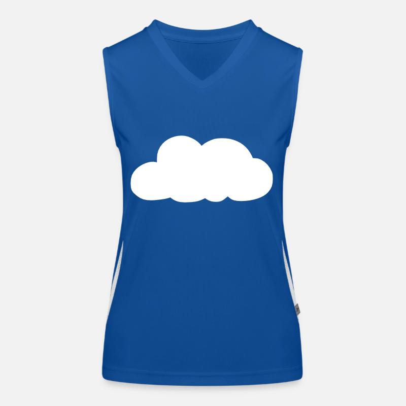 Weather Cloud Clouds Rain Sky Vector 16 Women's Functional Contrast Tank Top