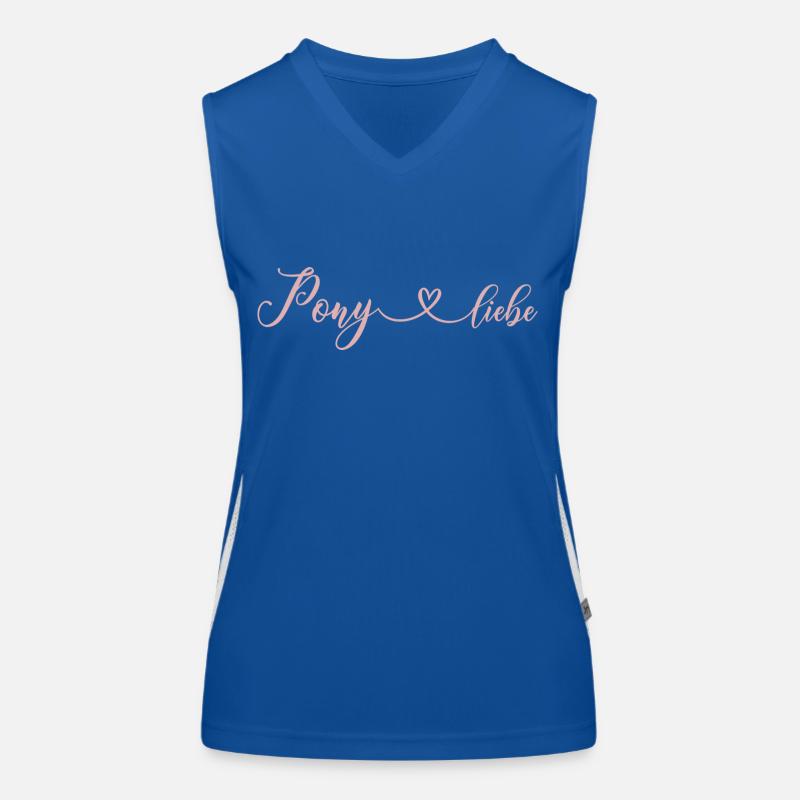 Ponyliebe Funktionelles Kontrast-Tank Top für Frauen