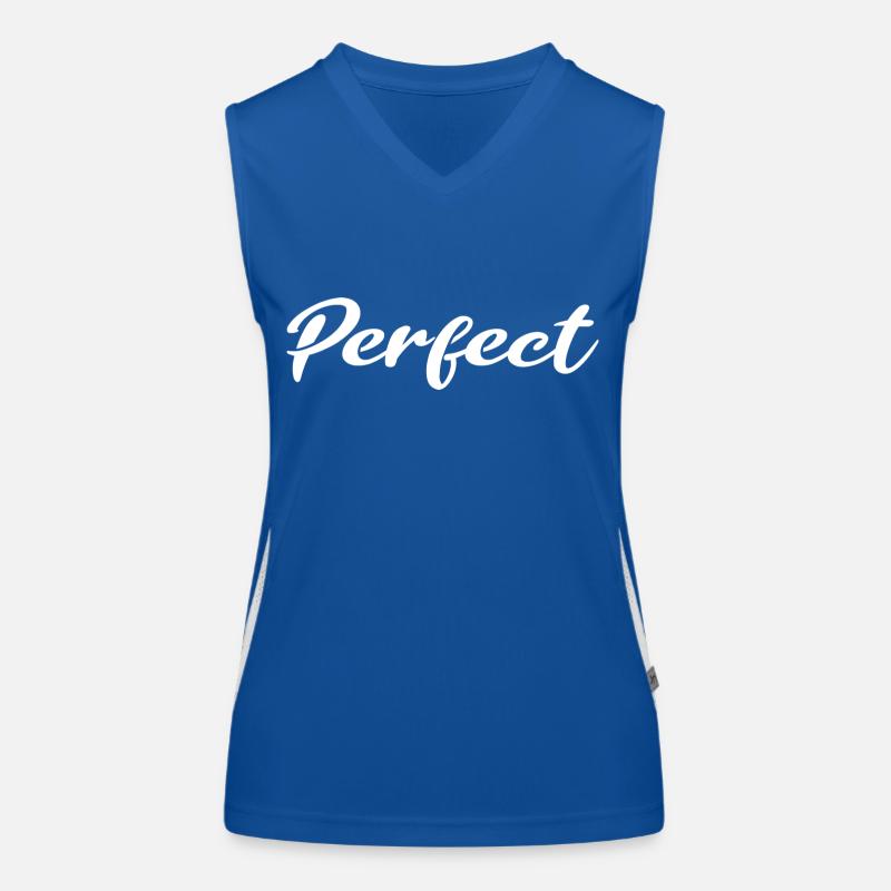Perfect white Funktionelles Kontrast-Tank Top für Frauen
