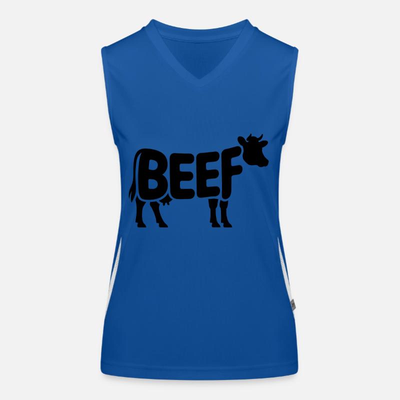 BOEUF - Cool Meat Logo Débardeur respirant contrasté Femme