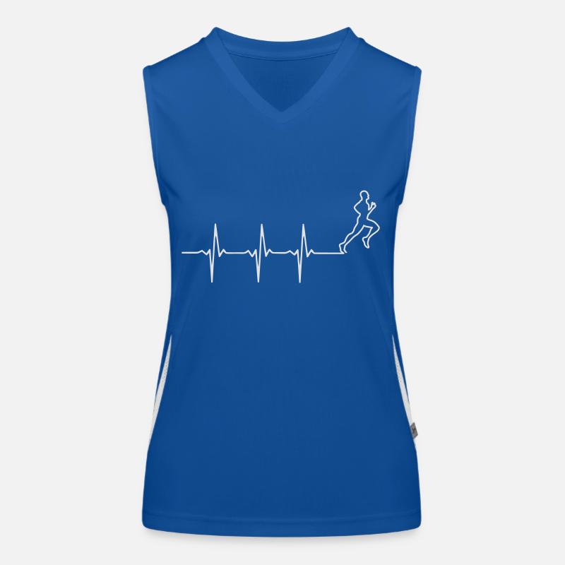 Runner shirt design Women's Functional Contrast Tank Top