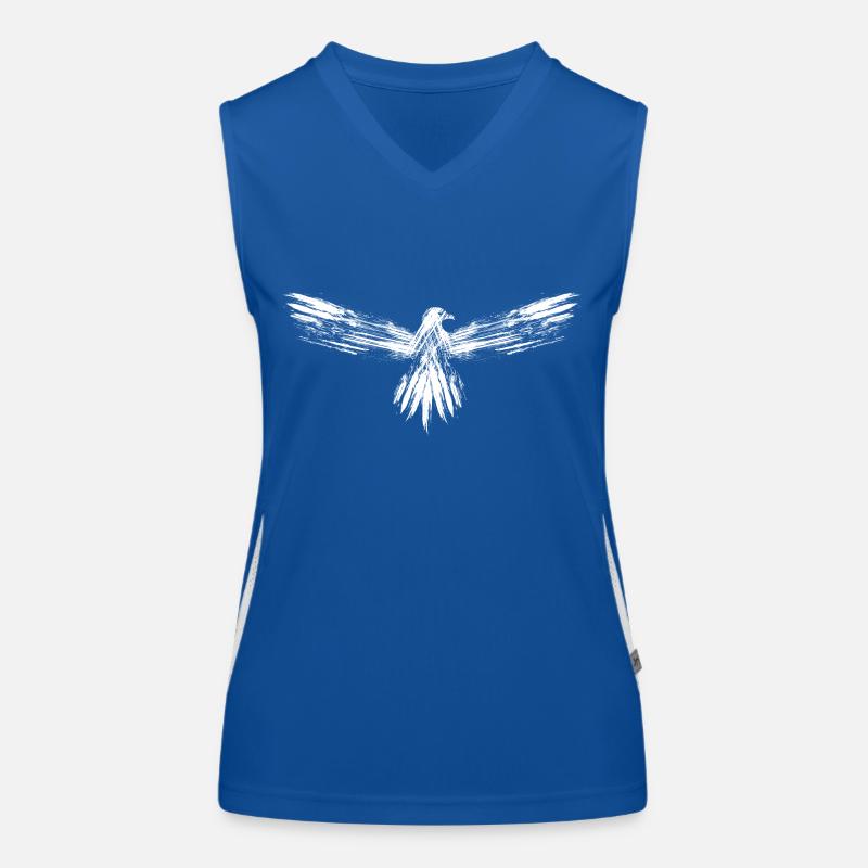 Eagle knows calligraphy Women's Functional Contrast Tank Top