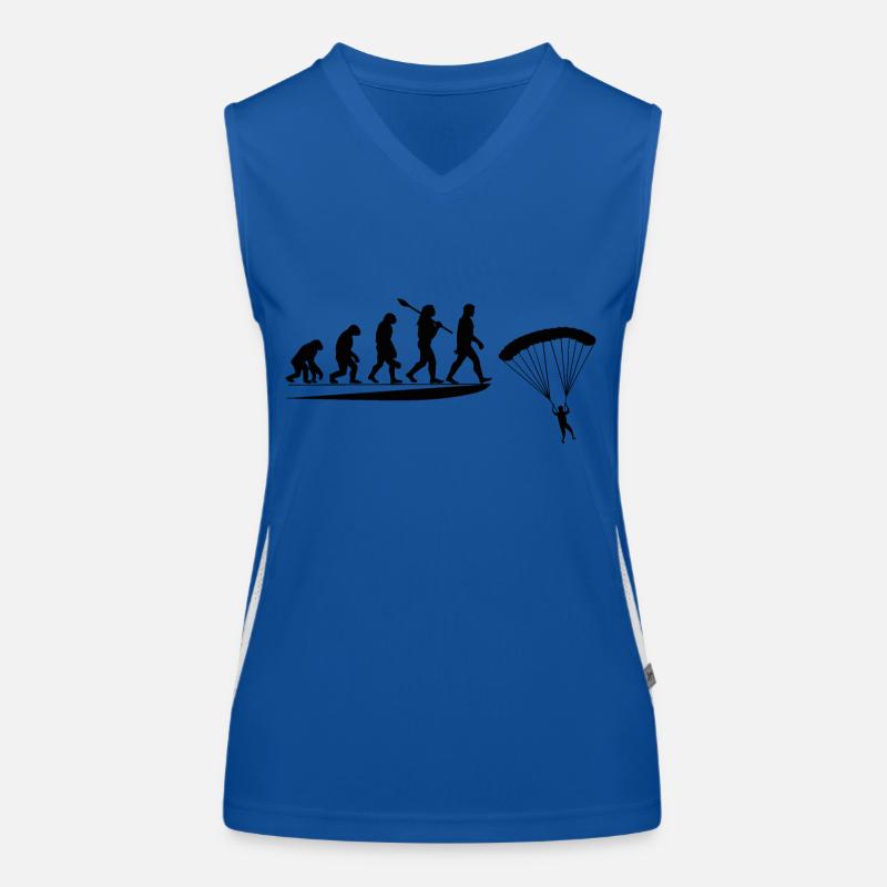 Parachute Évolution du Singe Au Parachutiste Débardeur respirant contrasté Femme