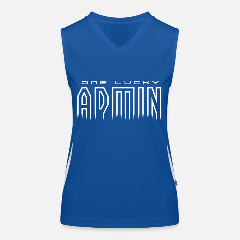 admin administrateur modérateur développeur web informatique Débardeur respirant contrasté Femme