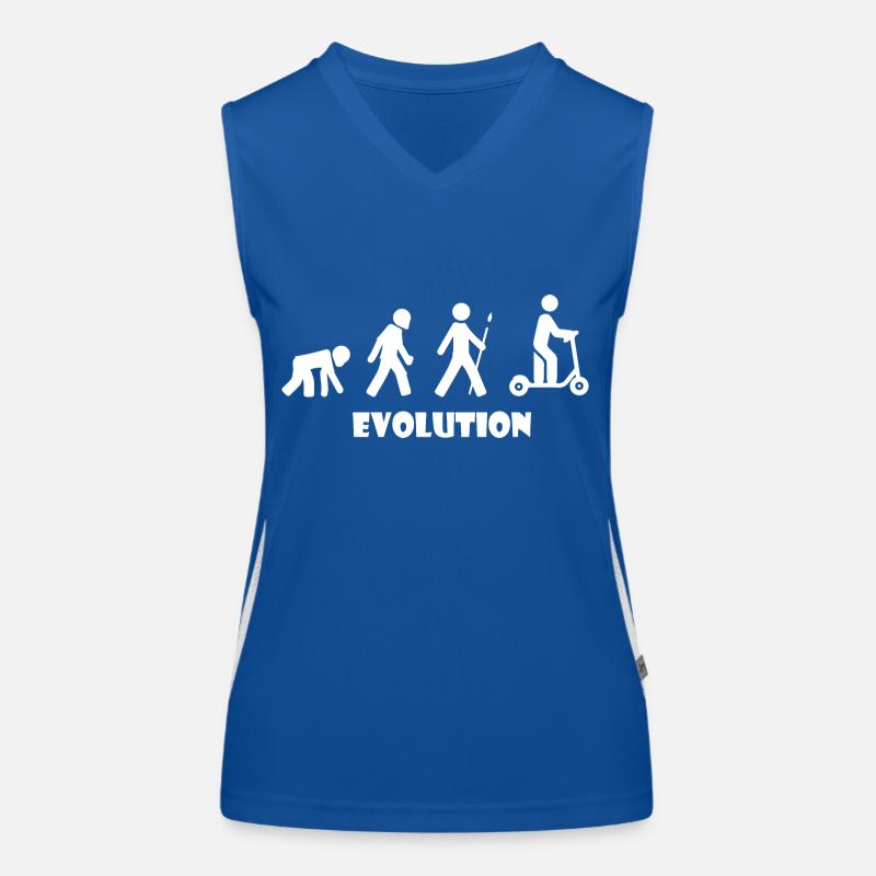 E-Scooter Roller Scooter Débardeur respirant contrasté Femme