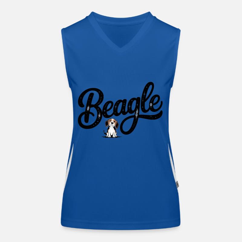 Beagle - Conception de chien de compagnie Débardeur respirant contrasté Femme