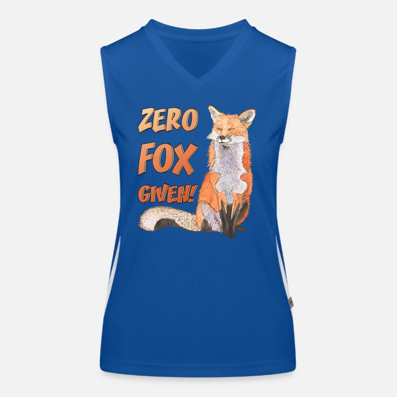 Zero Fox given No Fox given cute fox Women's Functional Contrast Tank Top