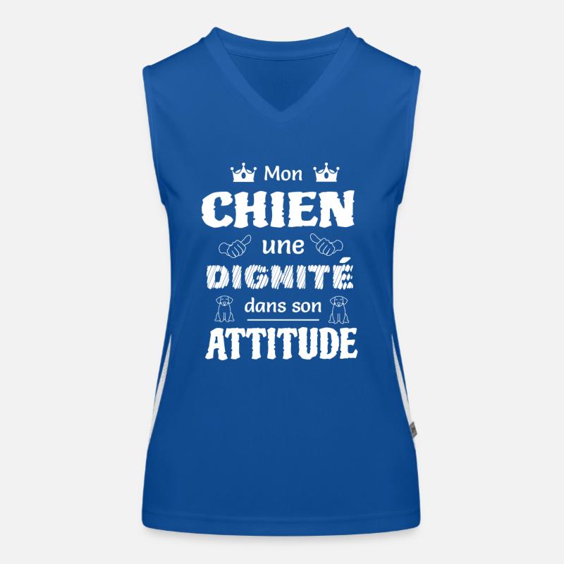 Mon chien une dignité dans son attitude Débardeur respirant contrasté Femme