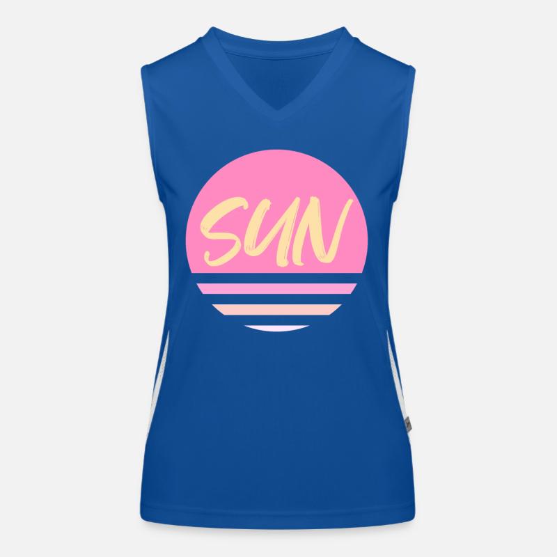 Sonnengelb Funktionelles Kontrast-Tank Top für Frauen