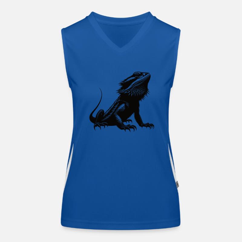 J’adore les dragons barbus Débardeur respirant contrasté Femme
