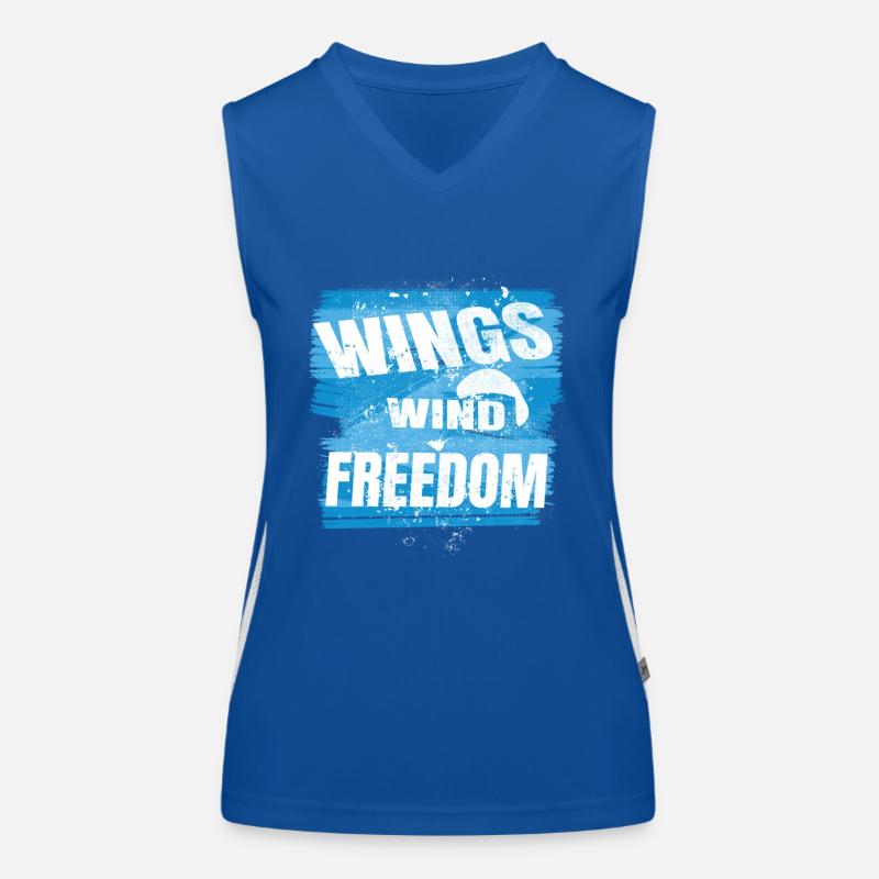 Ailes Wind Freedom – Parapente Design Débardeur respirant contrasté Femme